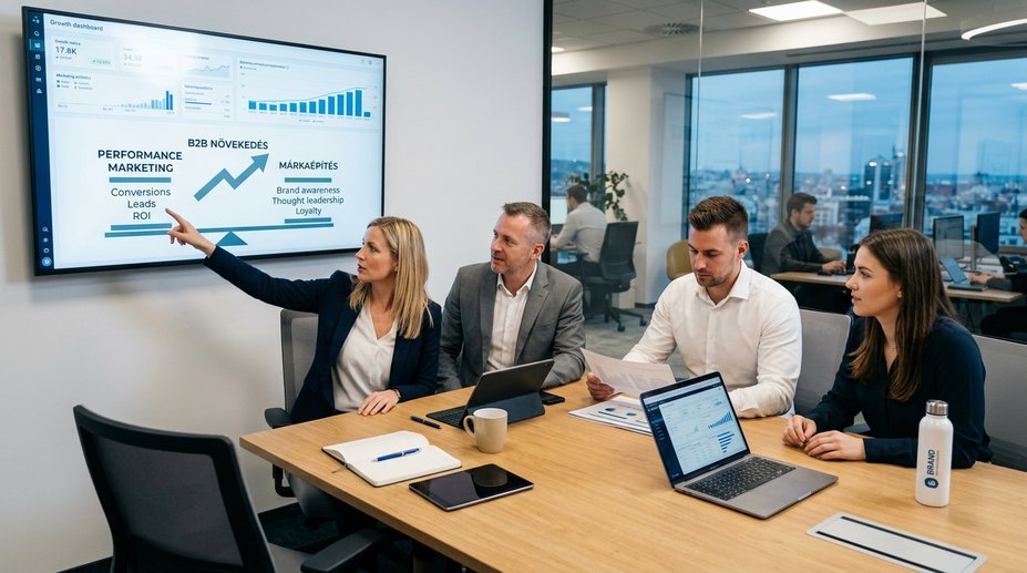B2B Növekedés a KKV-knak: Az Optimális Egyensúly a Performance Marketing és Márkaépítés között